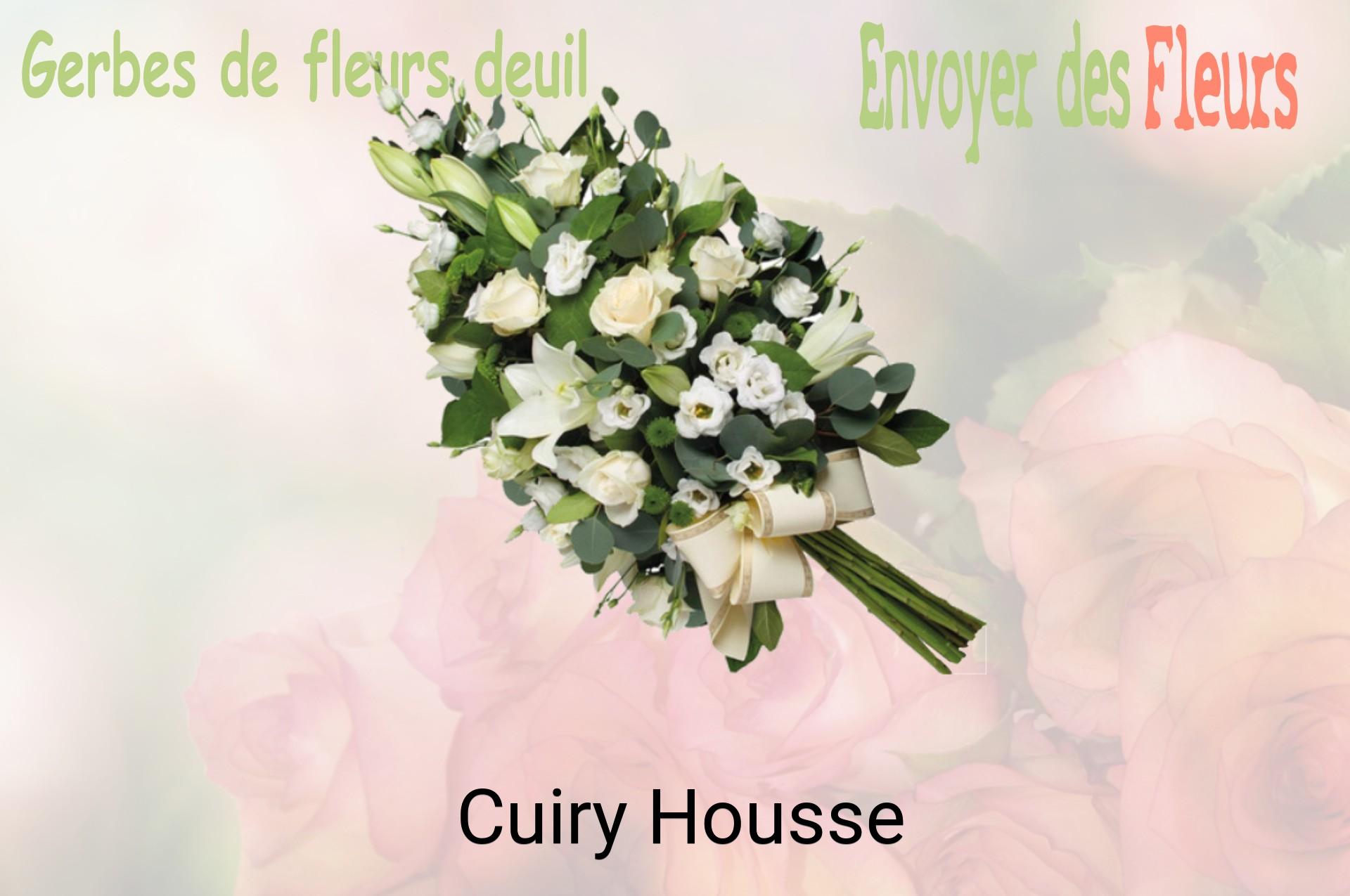 Gerbe de fleurs de deuil livrée à Cuiry-Housse